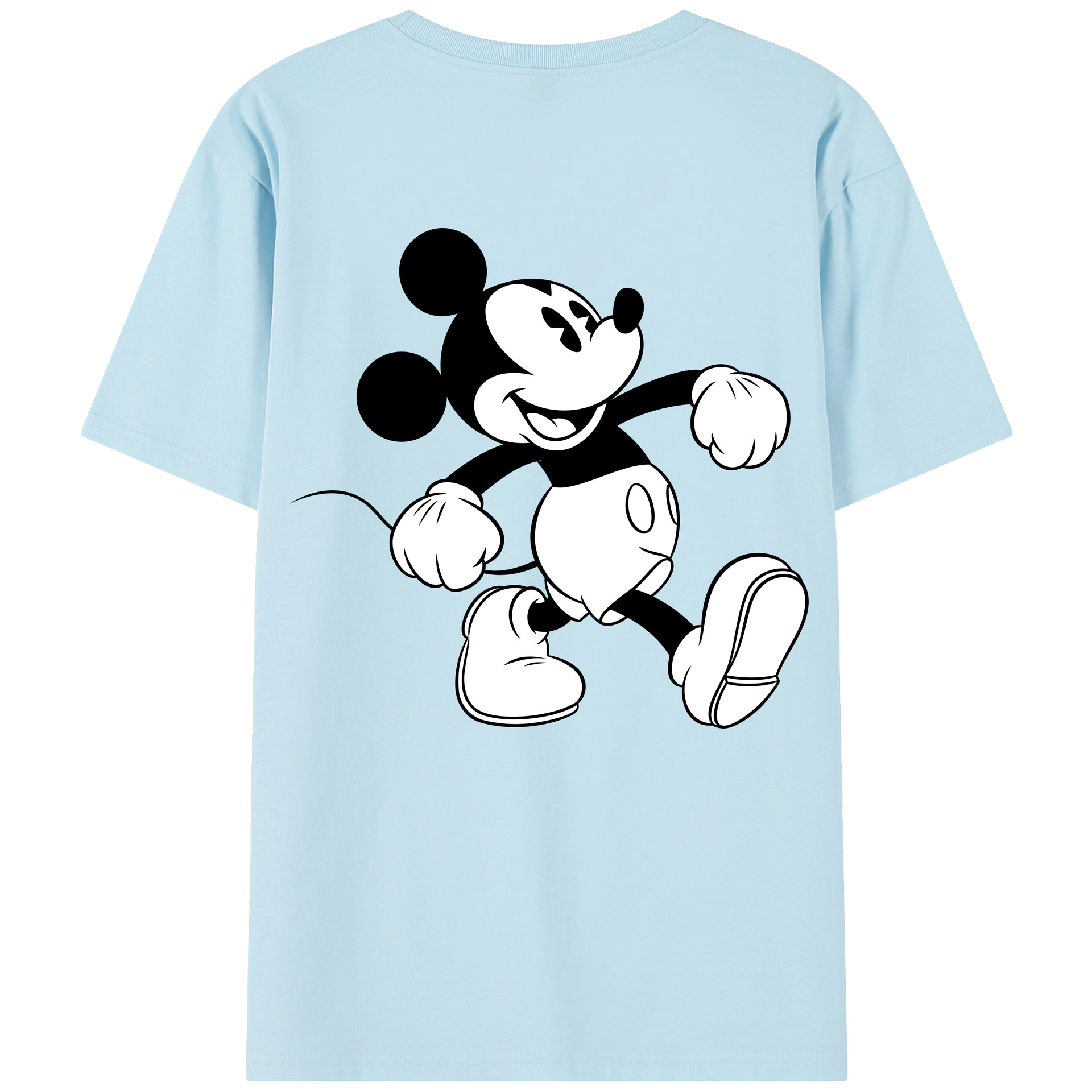 （画像用） ミッキーマウス Mickey Mouse 綿100％半袖Tシャツ（背面プリント）